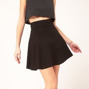 American Apparel Wrap Skated Skirt